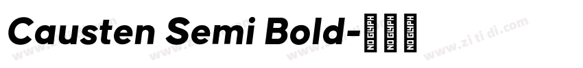 Causten Semi Bold字体转换